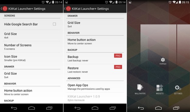KitKat Launcher+: Kleinere Icons und freiere Homescreens für Android ab 4.3