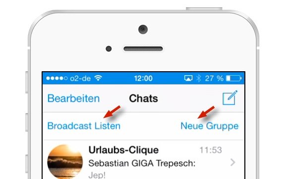 WhatsApp: Broadcast-Liste und Gruppe – der Unterschied