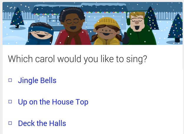 "Let's go caroling" - Weihnachtslieder mit Google Search singen!
