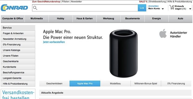 Mac Pro: Hinweise für Verkaufsstart in der Woche vor Weihnachten