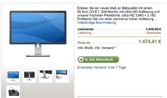 Mac Pro: 4K-Displays von Dell jetzt in Deutschland verfügbar (Update)