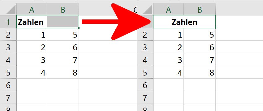 Excel Zahl Und Text In Einer Zelle Trennen Excel: Zellen verbinden & wieder trennen – so geht's