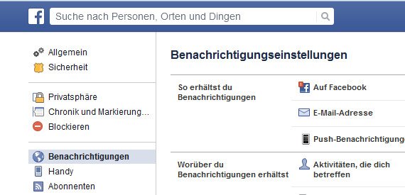 facebook benachrichtigungen löschen