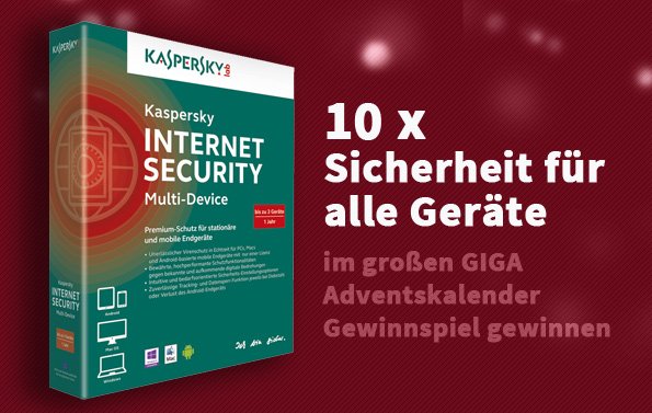 10 x Kaspersky Internet Security – Multi-Device für 3 Geräte im Wert von je 59,95 Euro
