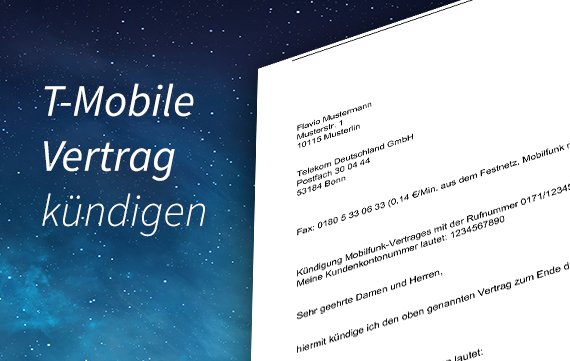 T-Mobile-Vertag kündigen: So geht's