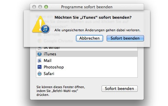 Task Manager am Mac: Was entspricht Strg+Alt+Entf?