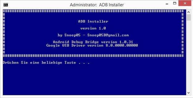 15 Seconds ADB: ADB, Fastboot und Treiber für Windows in handlichem Paket