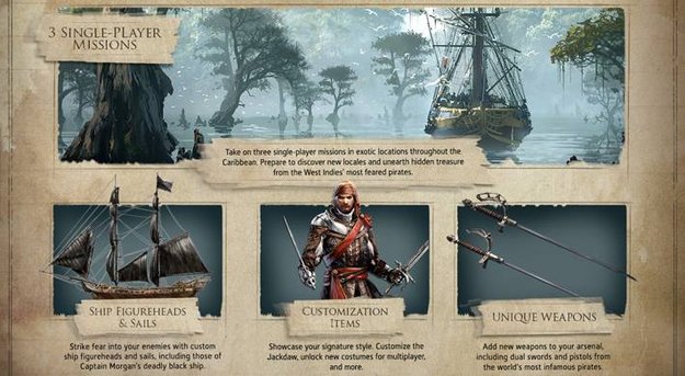 Assassin's Creed 4 - Black Flag: Illustrious Pirate Pack erhältlich