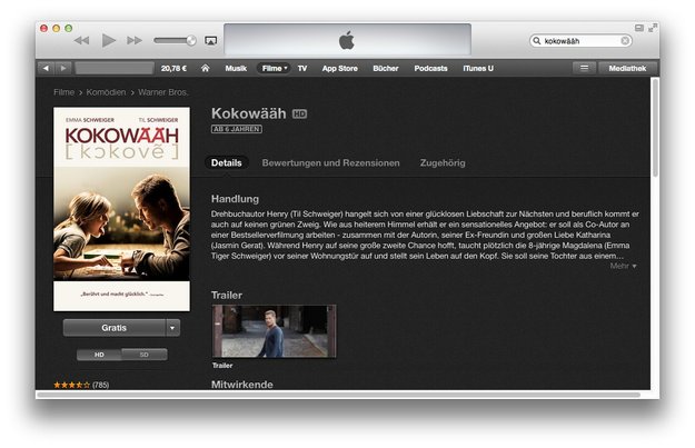 Til Schweigers „Kokowääh“ kostenlos im iTunes Store (12-Tage-Geschenk)