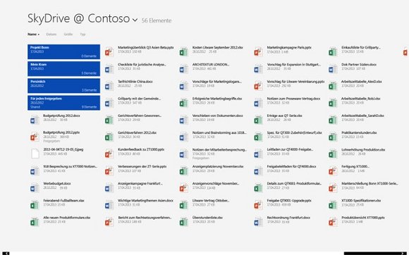 Word 2013 arbeitet sehr gut mit SkyDrive zusammen