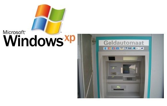 Größter Teil der Geldautomaten benutzt Windows XP