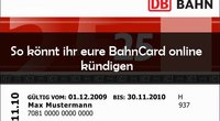 BahnCard kündigen: Online, per E-Mail oder per Brief – so geht's