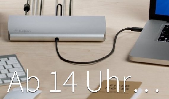 Belkin Thunderbolt Express Dockingstation ab 14 Uhr im Blitzangebot bei Amazon (heute erneut)