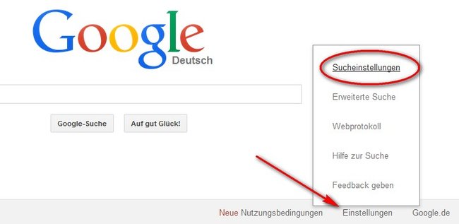 Google USA Spracheinstellungen