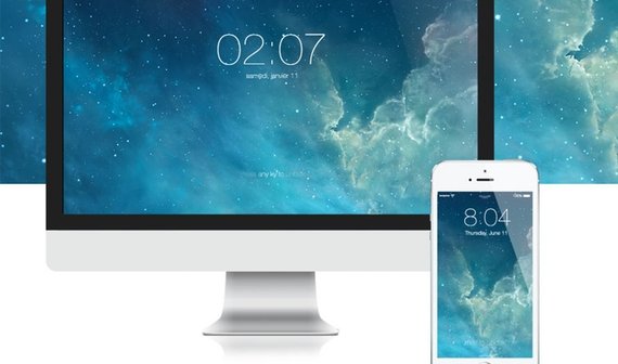 iOS 7 Screensaver für den Mac: iPhone-Sperrbildschirm unter OS X (Kostenloser Download)