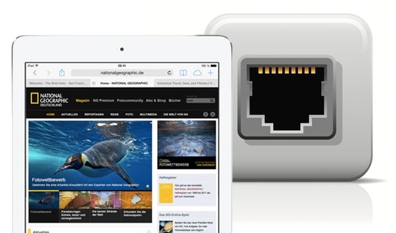 iPad mit Ethernet verbinden: Internet per Kabel