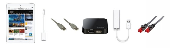 iPad auf Ethernet: Adapter