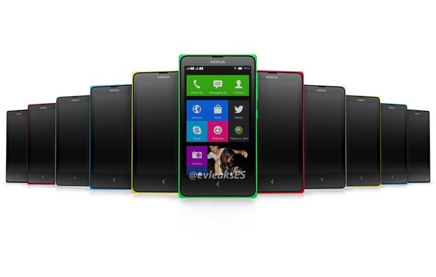 Nokia Normandy: Pressebild zeigt Android-Gerät in verschiedenen Farben & mit Kachel-UI