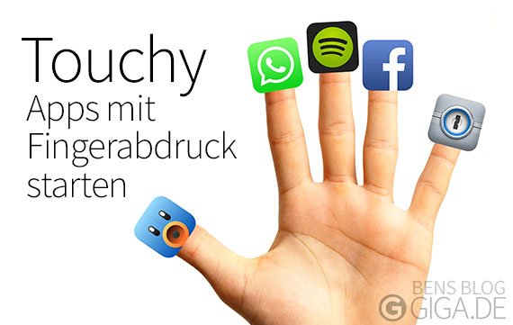 Touchy für Touch ID: Apps mit Fingerabdrücken öffnen (Cydia)