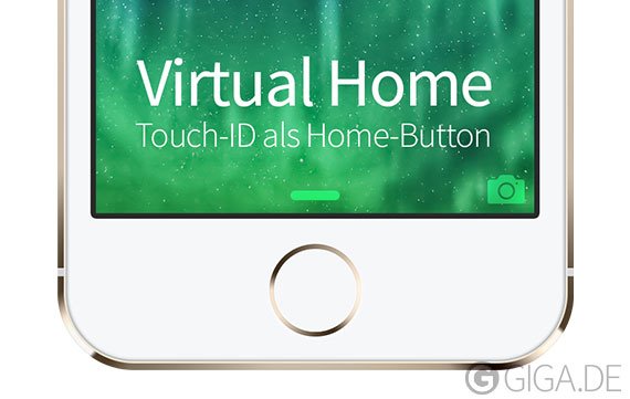 Virtual Home: Touch ID als Home Button verwenden (Cydia)