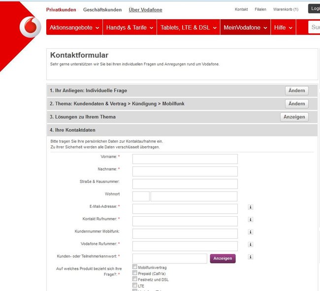 vodafone-formular-screenshot