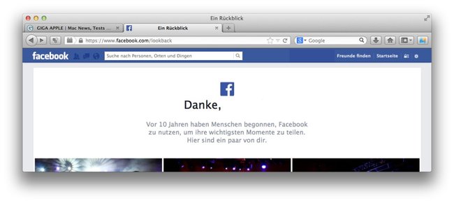 Facebook Look-Back funktioniert nicht