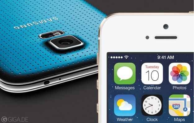 iPhone 5s und Samsung Galaxy S5 im Vergleich