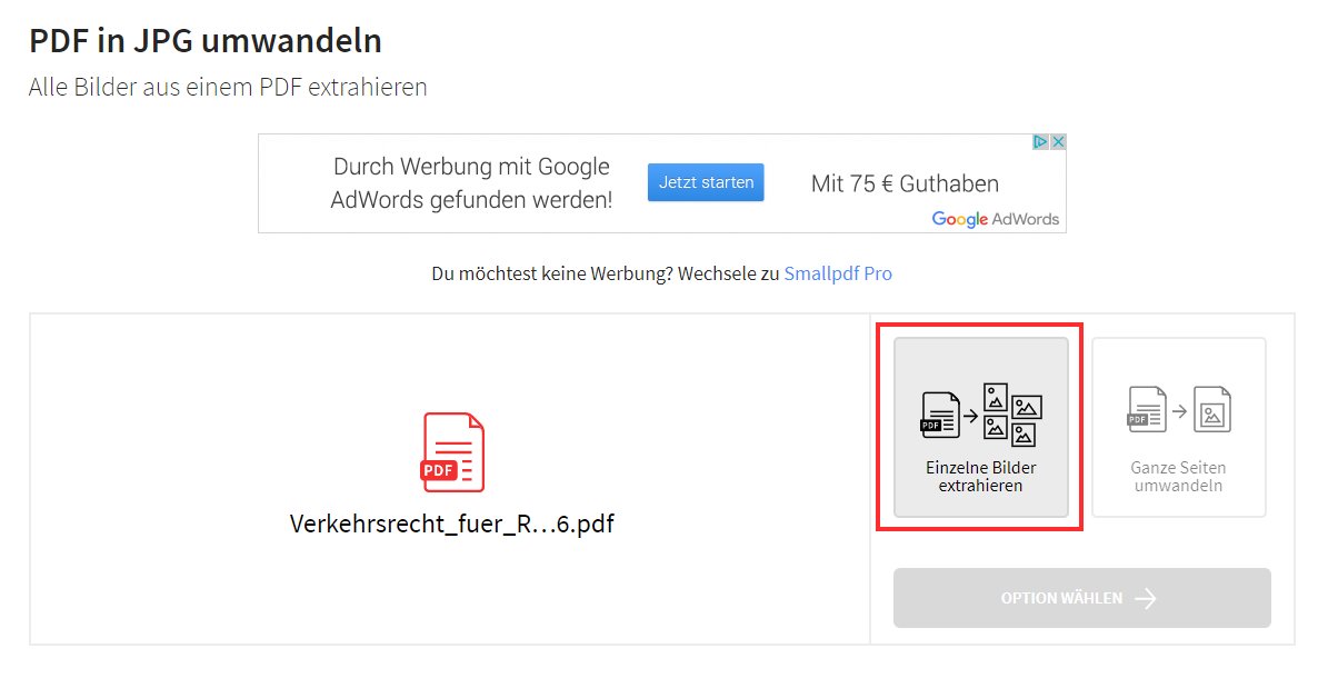 PDF zu JPG umwandeln online und mit kostenlosen Programmen