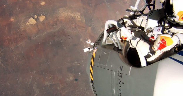 Felix Baumgartner - das ganze GoPro Video vom Sprung