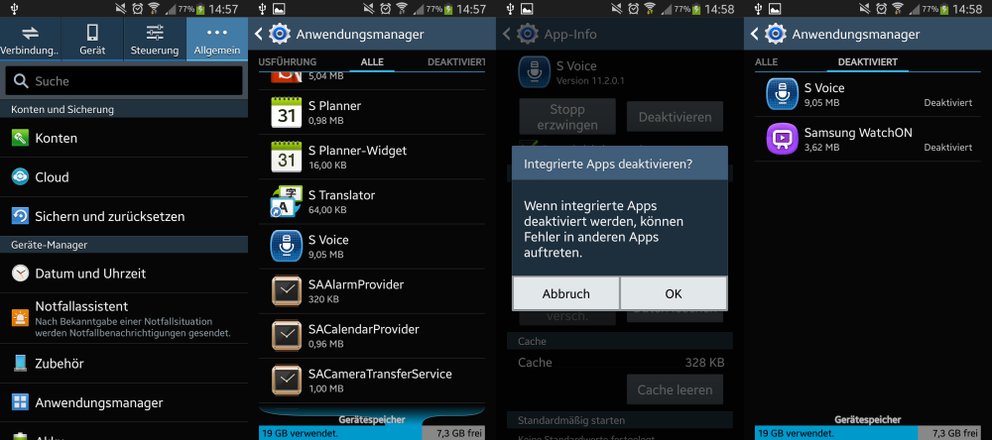 S Voice deaktivieren auf S3 S4 S5 S6 und Co: So geht s