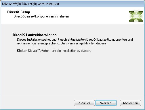 Eine DirectX-Neuinstallation kann Probleme mit der Datei d3dx9_43-dll beheben