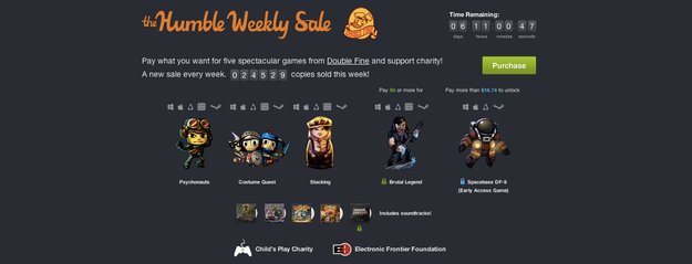 Humble Weekly Sale: Double Fine-Titel wie Brütal Legend im Angebot