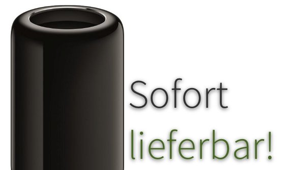 Mac Pro lieferbar bei Amazon und Cyberport