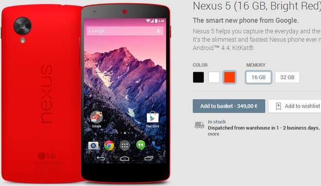 Google Nexus 5 in Rot offiziell vorgestellt!
