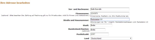 Wie Adressiert Man An Eine Packstation