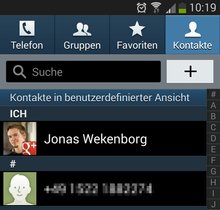 Android-Kontakte synchronisieren - Bild für Bild