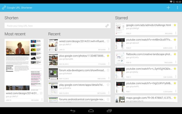 Goo.gl: Neue Android-App bringt URL-Shortener aufs Smartphone und Tablet