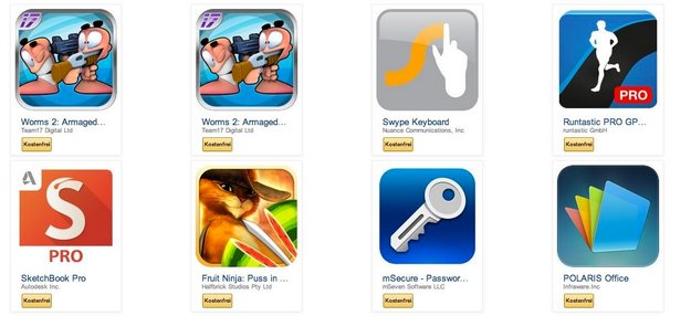 Amazon: 12 Android-Apps & -Games heute kostenlos – Swype, Runtastic Pro & mehr