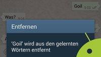 Android: Gelernte Wörter löschen - Wenn das Handy mehr Fehler macht als ihr