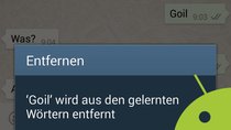 Android: Gelernte Wörter löschen - Wenn das Handy mehr Fehler macht als ihr
