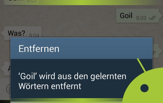 Android: Gelernte Wörter löschen - Wenn das Handy mehr Fehler macht als ihr