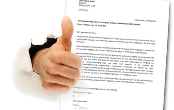 Bewerbungsschreiben: Muster in Word benutzen und gut ankommen