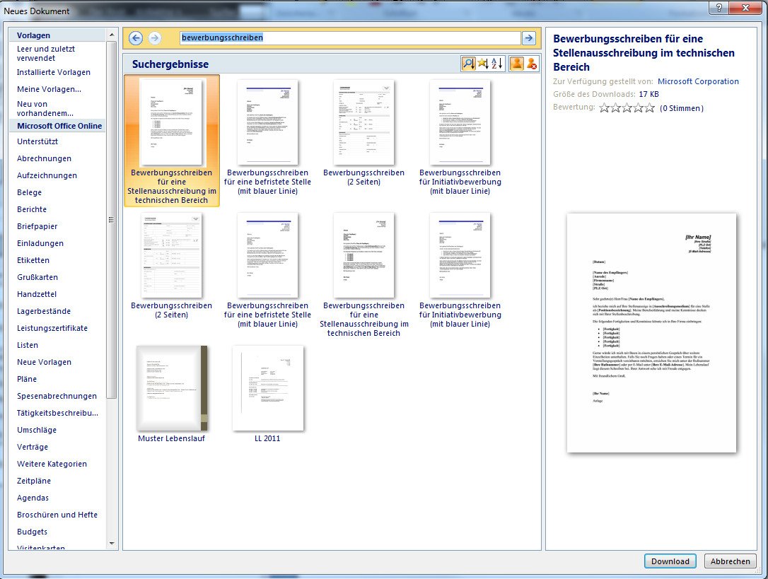 Bewerbungsschreiben Muster In Word Benutzen Und Gut Ankommen