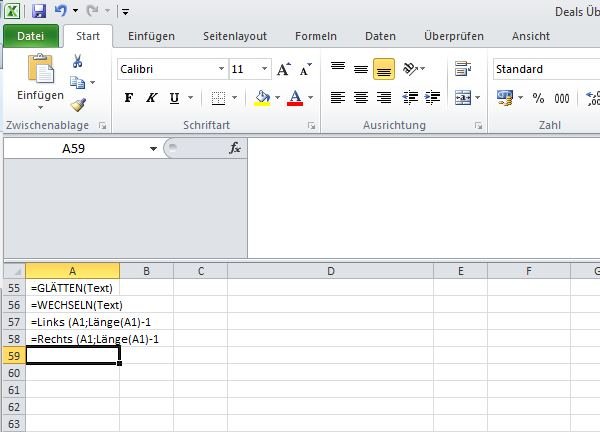 excel-leerzeichen-entfernen-befehle