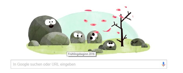 Frühlingsbeginn 2016 heute: Der Frühling erwacht bei Google