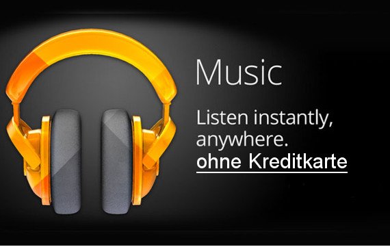 Google Play Music: Ohne Kreditkarte kostenlose Musik downloaden
