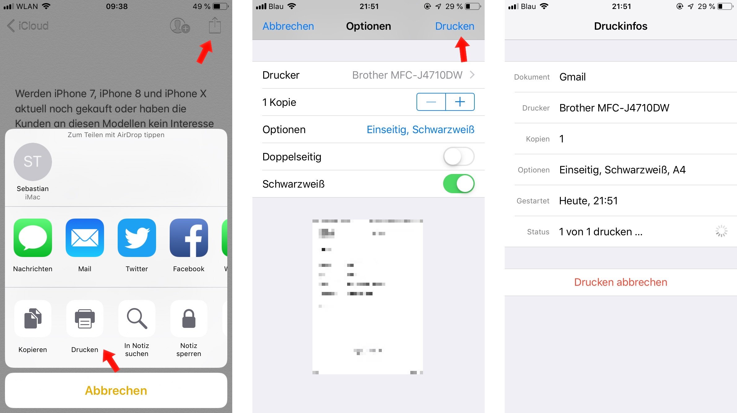 Vom Iphone Drucken Iphone Mit Drucker Verbinden