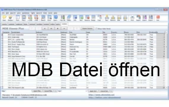 MDB Datei öffnen – auch ohne Access