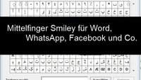 Mittelfinger Smiley mit Tastatur, auf iPhone, WhatsApp und bei Windows schreiben