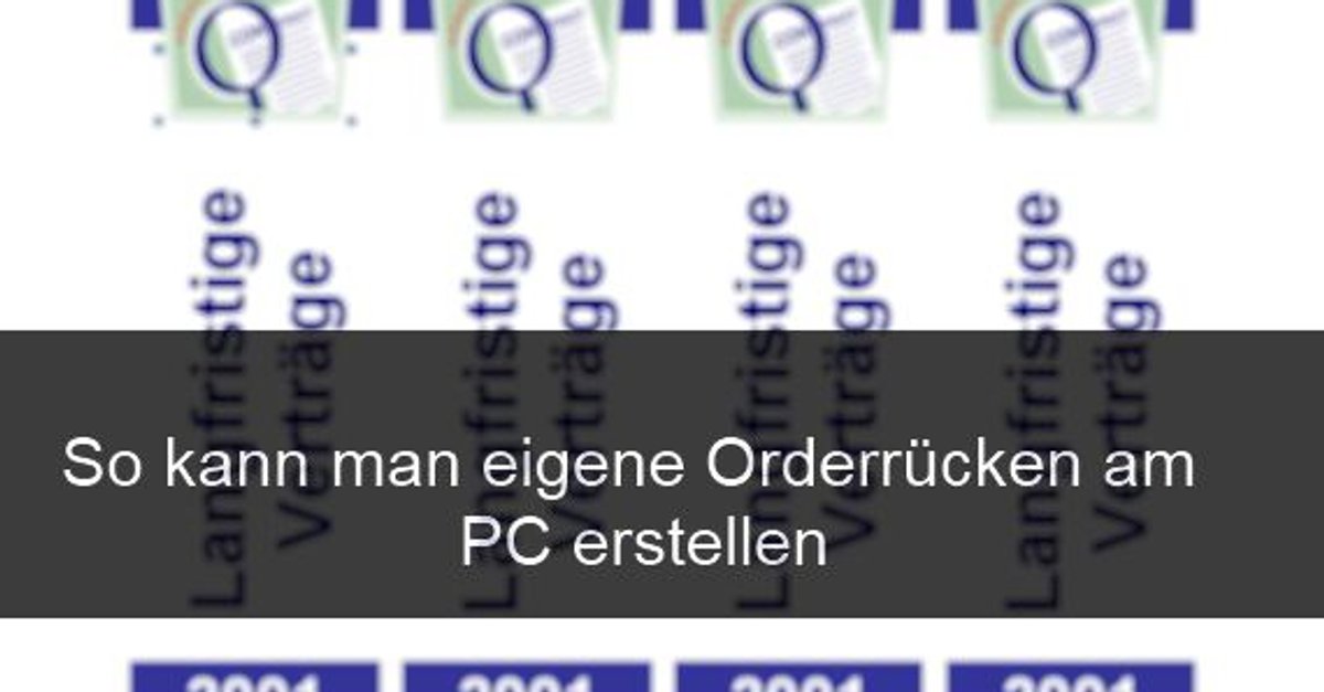 Ordnerrücken Drucken Vorlagen Für Word Und Co